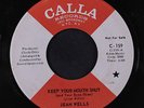 JEAN WELLS: Keep Your Mouth Shut / Our Sweet Love Turned Bitter 45 (dj, upfront