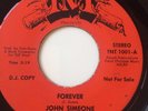 RARE MODERN SOUL PROMO 45/ JOHN SIMEONE 