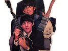 THE BEATLES • BRAVO Starschnitt / Groß-Poster • Beatlemania 1964  + spare parts