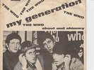 THE WHO 'MY GENERATION' DENMARK WHITE PS 45
