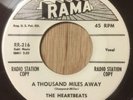 THE HEARTBEATS doo wop r&b 45 A Thousand Miles Away / Oh Baby Don't   Rama DJ