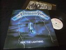 METALLICA - RIDE THE LIGHTNING LP 1984 + OIS RARE MISPRESS PRIVATE METAL/EXODUS
