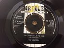 THE CONTOURS - DO YOU LOVE ME / MOVE , Mr MAN - ORIG 1962 ORIOLE  CB 1763 N/MINT