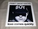 PET SHOP BOYS - LOVE COMES QUICKLY 7/45 *PLASTIC SLEEVE* PORTUGUESE RARE