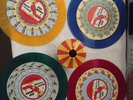 FOUR RED RAVEN MOVIE RECORDS with MAGIC MIRROR CAROUSEL MORGAN DEVELOPMENT LABS