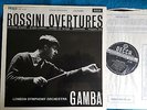 SXL 2266 ROSSINI: OVERTURES GAMBA / LONDON SYMPHONY ORCHESTRA ED2 WBg NM