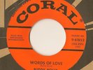 Buddy Holly Words of Love Mailman Bring Me No Blues CORAL 61852 Original 45