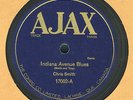 Rare 78RPM Record Chris Smith, Indiana Blues / Trot Along, Ragtime on Ajax