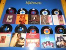 80's 45 RPM RECORDS / 20 JUKEBOX HITS / ALL PICTURE SLEEVES / JOURNEY, RONSTADT