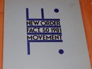 New Order - Movement - A Fine First Issue LP - 1981 - Factory