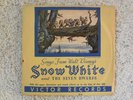Disney's Snow White Seven Dwarfs, 3 Records, 78 RPM,  Victor J-8 1938