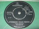 The Beatles - Strawberry Fields Forever 1969 3rd Rare press Parlophone 45rpm 7