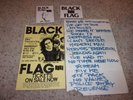 Black Flag 1980s Set List  Flyer &  Tour Stickers ORIGINAL kbd
