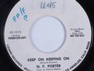 Northern Soul 45 N. F. PORTER Keep On Keeping On LIZARD HEAR promo