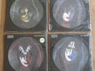 KISS- ALL 4 ORIGINAL 1978 SOLO PICTURE DISKS  ALL SEALED  ACE PAUL GENE PETER NM