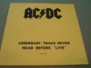 AC/DC Legendary Traks Never Head Before Live Vol. 2 U.K. Import LP No TMOQ