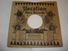 VOCALION 78 RACE SLEEVE ONLY - WITH KING OLIVER, LUELLA MILLER, JIMMY BERTRAND-