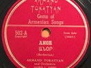 RARE Armand Tokatyan-Anor/Vayri Dzaghig Gems Of Armenian Songs 502 78 rpm in E