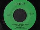 MARVA WHITNEY: Daddy Don't Know About Sugar Bear / We Need More 45 (sl storage