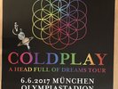 COLDPLAY 2017 MÜNCHEN   -- orig.Concert Poster - Konzert Plakat A1 xx