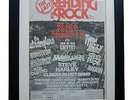 READING FESTIVAL+1983+ROCK+POSTER+AD+FRAMED+ORIGINAL+FAST GLOBAL SHIP+TICKETS