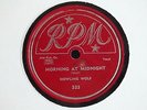 HOWLING WOLF - Morning at Midnight(sic)/Riding in the moonlight-RPM 333 BLUES 78