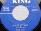 Linda Hayes R&B King 45 Let's Babalu My Name Ain't Annie WORK WITH ME answer dmD