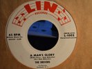 The DRIVERS doowop 45 A MAN'S GLORY / TEETER TOTTER EX/EX- LIN  HTF