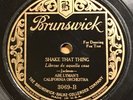 Abe Lyman California Orchestra-Shake That Thing 1926 Brunswick 3069 78 Hot