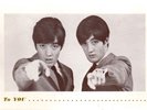 PAUL & BARRY RYAN Fan Club Greetings Card Signed 8 1/2 x 6 1960s Vintage