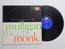 Mulligan Meets Monk LP  RIVERSIDE mono DG blue label EX vinyl