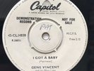 GENE VINCENT & HIS BLUE CAPS I Got A Baby/Walkin' Home From School DEMO 45rpm UK