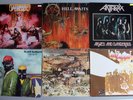 6 Vinyl LPs Slayer Hell Awaits Anthrax WASP Led Zeppelin Black Sabbath Never say