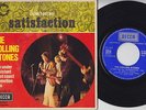 The ROLLING STONES * Satisfaction * 1970 Rare French Reissue 45 * Black Letters