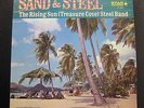 The Rising Sun Steel Band - Sand & Steel LP VG+ LP-1003 Blue Vinyl 1st Jamaica