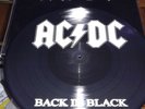 ac/dc back in black picture promo 1995 lp rare