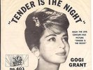 GR8 GOGI GRANT TEEN 45 & PS on 20TH FOX LABEL-TENDER IS THE NIGHT W/ PIC SLEEVE