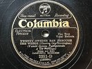 CALIFORNIA RAMBLERS - ‘TWENTY SWEDES RAN THROUGH THE WEEDS’ COLUMBIA 2351-D, HOT