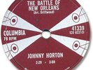 1959 JOHNNY HORTON Country Rock/Patriotic 78 RPM Record. Battle of New Orleans