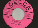 DOOWOP -TREBLE CHORDS-  TERESA  /  MY LITTLE GIRL  -HEAR BOTH-1959 PROMO DECCA