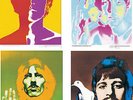 BEATLES original 1967 Richard Avedon Poster Set 'Stern' 4 farbige Einzelposter