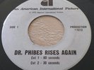 Near Mint abominable DR PHIBES RISES AGAIN Rare radio spots 45 Vincent Price