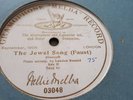 NELLIE MELBA THE JEWEL SONG PIANO LANDON RONALD GRAMOPHONE MELBA RECORD 03048