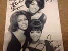 THREE DEGREES    - SEXY POSE  - FULLY SIGNED  BW PHOTO  - 10 x 8 Inches   -  COA