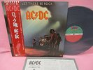 JAPAN LP 1ST PRESS AC/DC LET THERE BE ROCK P-10412A WARNER PIONEER OBI INSERT