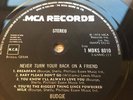 BUDGIE never turn your back on a friend original uk MCA LP