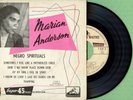 MARIAN ANDERSON / Negro Spirituals / VOIX MAITRE 7 EJF 46 Pres France 1955 EP EX