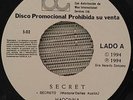 MADONNA - Secret - RARE GUATEMALA 45 RADIO PROMO
