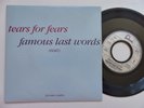 TEARS FOR FEARS Famous last words PROMO RADIO FRANCE 1329 Discotheque RTL