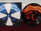 METALLICA Ride The Lightning LP Red Picture Disc 1989 Vertigo Die Cut Sleeve
